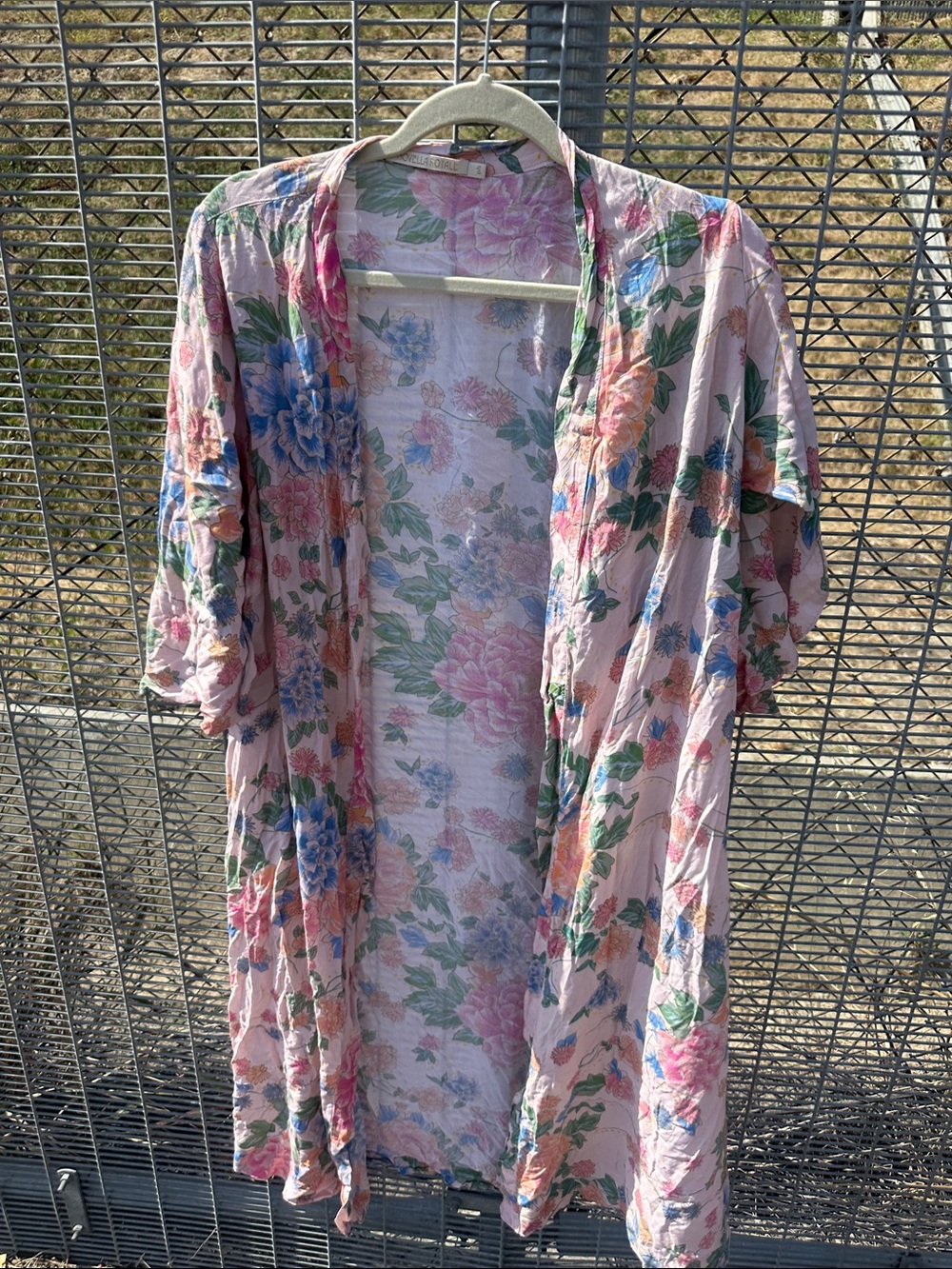 Novella Royale NWOT Floral Lightweight Kimono Robe - Pink P/S